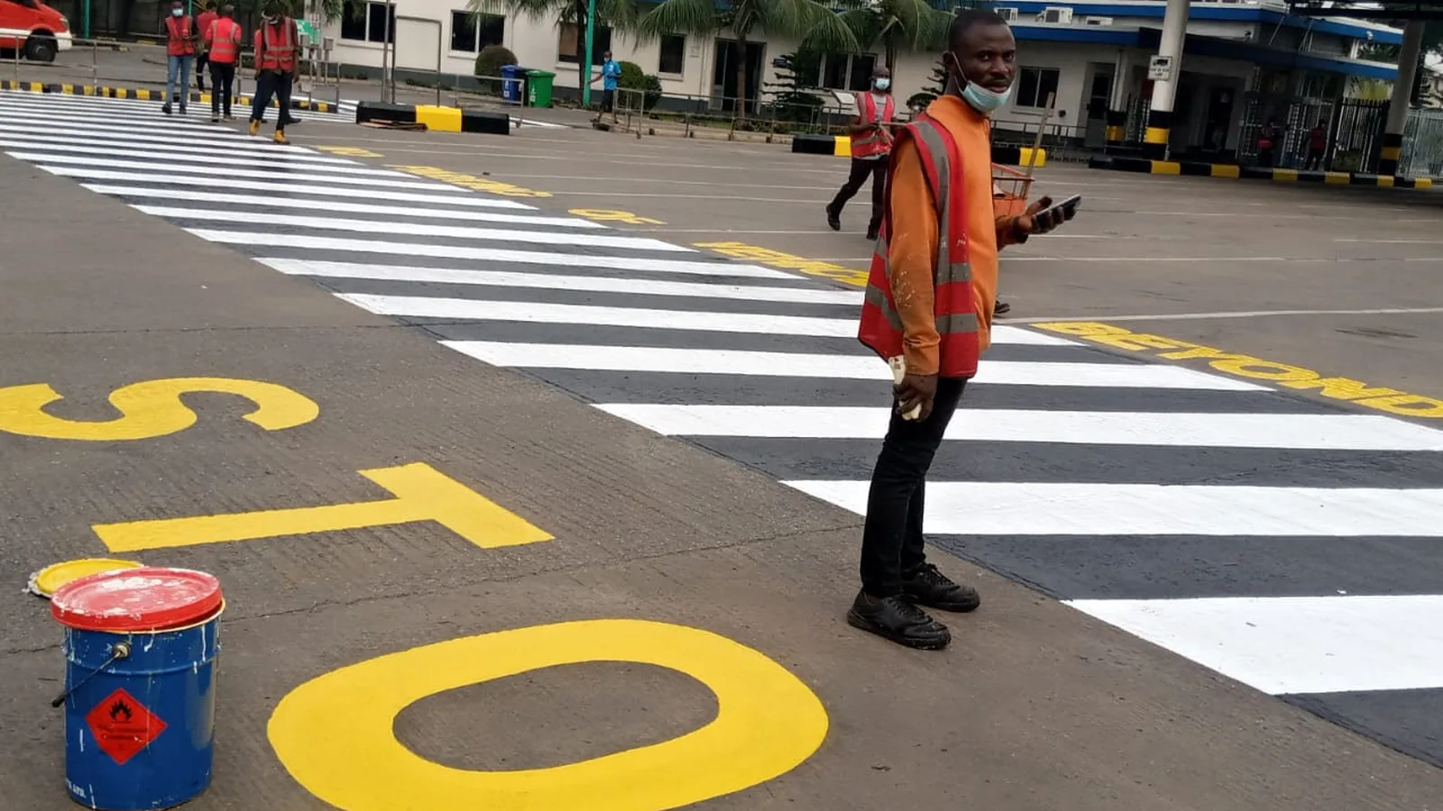 Warehouse floor marking and segregation in Lagos in Lagos